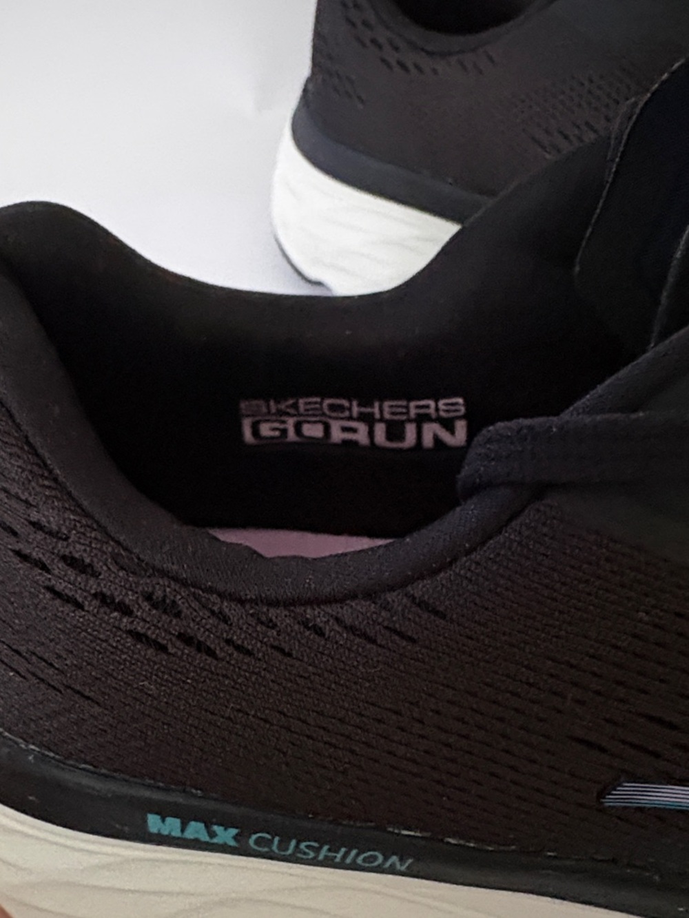 Skechers GOrun Max Cushion Women’s  Black and White Running Shoes